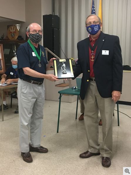 Ed Doyle receiving the Family of the Year Award