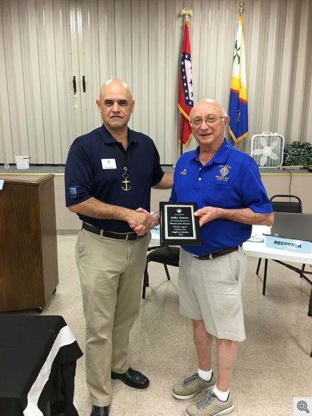 Mike Frantz was presented a Special Award for the work he’s done helping with cleanup and rebuilding a home after being destroyed during a fire 