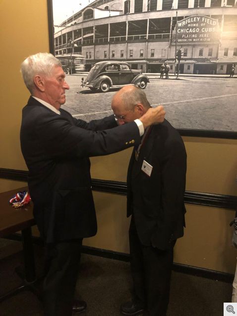 Fr. Bill Elser receiving his Jewel