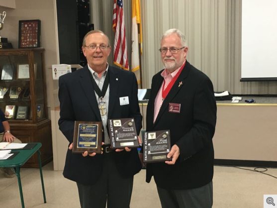 GK Murray Claassen accepting Awards on behalf of Council 10208